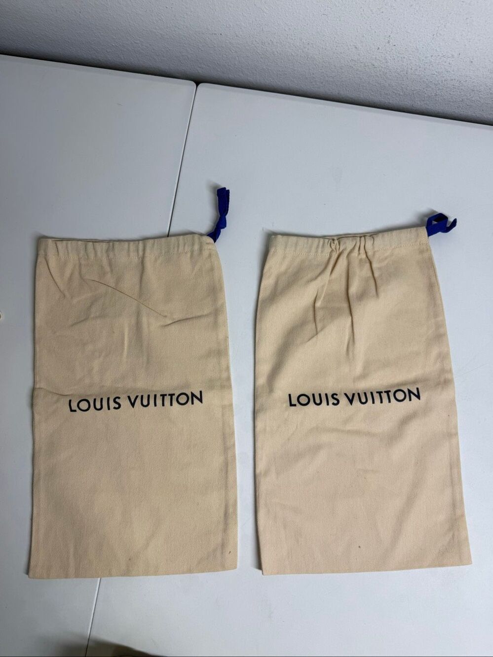 Louis Vuitton Dust Bags For Shoes Set Of 2 Size 8.5″ × 15″